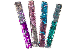 Klaparmband Pailletten 4st