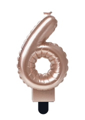 Kaars Folie Ballon Rose Goud 6