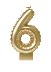 Kaars Folie Ballon Goud 6