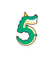Kaars 5 Jaar Krokodil