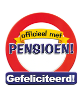 Deurbord Officieel met Pensioen