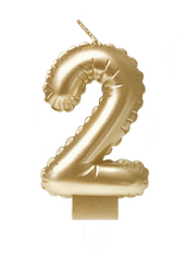 Kaars Folie Ballon Goud 2