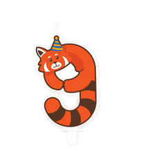 Kaars 9 Jaar Wasbeer