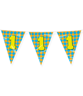 Vlaggenlijn 1 Jaar Gekleurd 10m