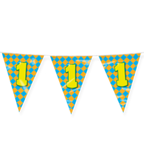 Vlaggenlijn 1 Jaar Gekleurd 10m