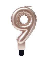 Kaars Folie Ballon Rose Goud 9