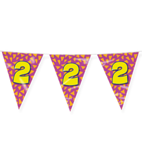 Vlaggenlijn 2 Jaar Gekleurd 10m