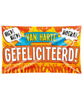 Verjaardag Gevelvlag Van Harte Gefeliciteerd
