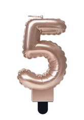 Kaars Folie Ballon Rose Goud 5