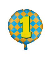 Helium Ballon 1 Jaar Gekleurd
