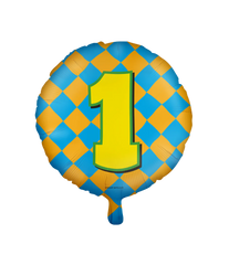 Helium Ballon 1 Jaar Gekleurd