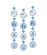Delftsblauw Hangdecoratie 3st