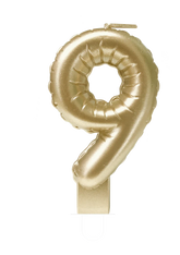 Kaars Folie Ballon Goud 9