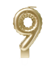 Kaars Folie Ballon Goud 9