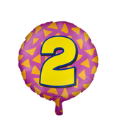 Helium Ballon 2 Jaar Gekleurd Leeg