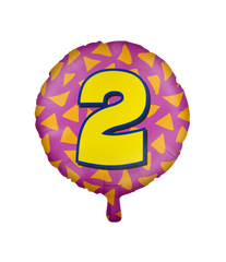 Helium Ballon 2 Jaar Gekleurd Leeg