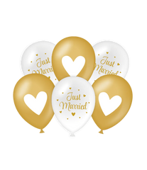 Bruiloft Ballonnen Wit Goud