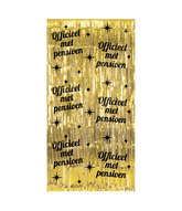 Pensioen Deurgordijn Goud Zwart