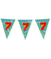 Vlaggenlijn 7 Jaar Gekleurd 10m