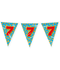 Vlaggenlijn 7 Jaar Gekleurd 10m