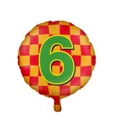 Helium Ballon 6 Jaar Gekleurd
