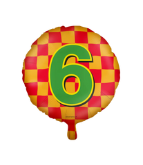 Helium Ballon 6 Jaar Gekleurd