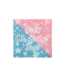 Gender Reveal Servetten Oh Baby! 16st