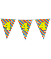 Vlaggenlijn 4 Jaar Gekleurd 10m