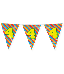 Vlaggenlijn 4 Jaar Gekleurd 10m