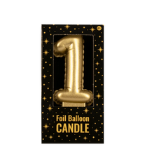 Kaars Folie Ballon Goud 1 10cm