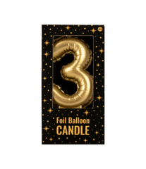 Kaars Folie Ballon Goud 3