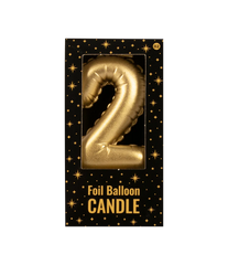 Kaars Folie Ballon Goud 2