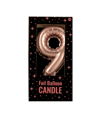 Kaars Folie Ballon Rose Goud 9