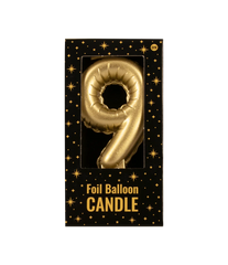 Kaars Folie Ballon Goud 9