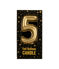 Kaars Folie Ballon Goud 5