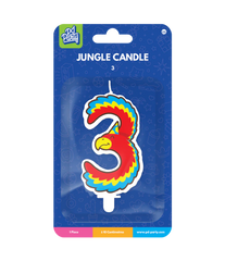 Kaars 3 Jaar Papegaai