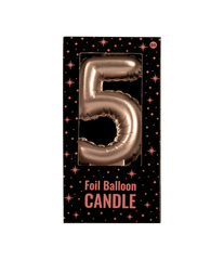 Kaars Folie Ballon Rose Goud 5