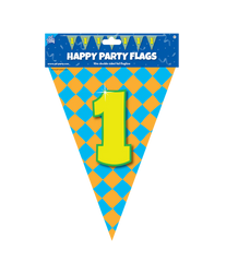 Vlaggenlijn 1 Jaar Gekleurd 10m