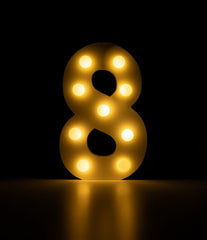 8 Licht Cijfer