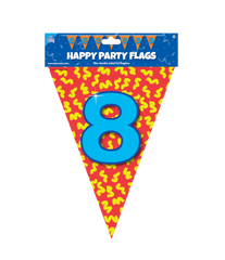 Vlaggenlijn 8 Jaar Gekleurd 10m