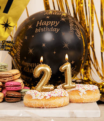 Kaars Folie Ballon Goud 8