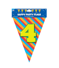 Vlaggenlijn 4 Jaar Gekleurd 10m