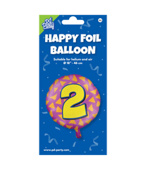 Helium Ballon 2 Jaar Gekleurd Leeg