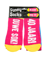 Grappige Sokken 40 Jaar Ballonen