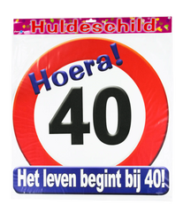 Deurbord 40 Jaar 50cm