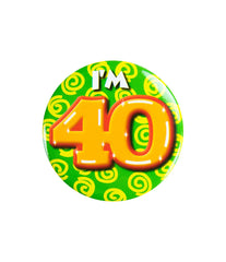 I'm 40 Button 40 Jaar
