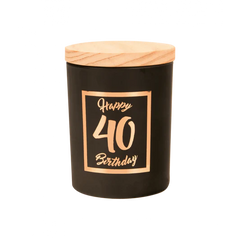 Geurkaars 40 Jaar Zwart