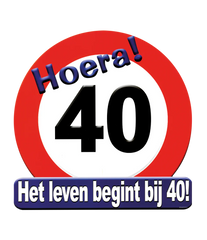 Deurbord 40 Jaar 50cm