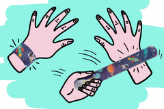 Klaparmband Ruimte 11cm