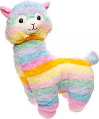 Knuffel Alpaca Regenboog 35cm